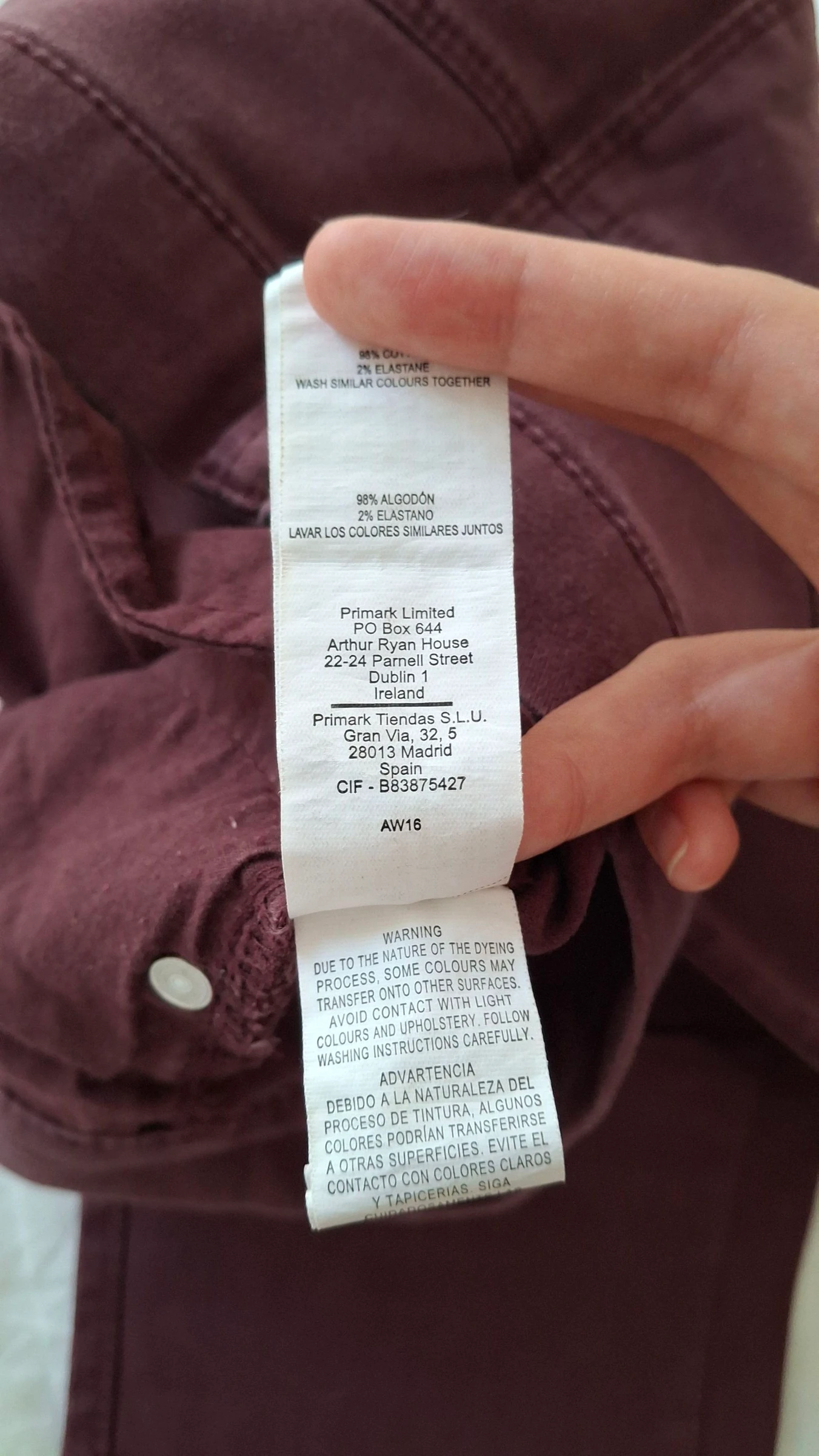Bordeaux broek van het merk Primark – photo 6
